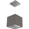 Faber Selezione Faber Cappa a isola sospesa SOFT CUBE F40 345.0607.589 finitura FENIX NTM grigio Londra da 41 cm