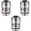 SRJQXH 3 Pezzi PG9 Pressacavi, IP68 Grado Connettori per Cavi Impermeabili, 15,2 MM Ottone Pressacavo a Prova di Polvere, Può Essere Utilizzato per il Collegamento del Cavo da 4,5-8,5 mm
