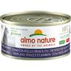 Almo Nature HFC Made in Italy 24 x 70 g Alimento umido per gatti - Tonno, Pollo e Prosciutto - NOVITÀ