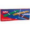 APLI 011740 Confezione da 25 Badge con pinza in plastica 100 x 72 mm