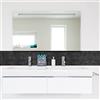 CREARREDA Bordura Paraschizzi Cucina Adesivo da Parete Mattoni Neri 195_x_23,5_cm 100% Made in Italy con Inchiostro atossico, ignifugo e Resistente all'Acqua, 67116