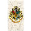 SYNYEY Fashion UK Telo Mare Harry Potter Grande 70x140 centimetri 100% Cotone Modello Hogwarts Mappa del Malandrino Asciugamano Telo Piscina Ufficiale Beige