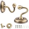 ANYUANKW 2 Pezzi Tende Ganci Vintage in Lega,Ganci Fermatenda,Gancio Porta Parete per Porta,Cappello, Cappotto,Tutti Gli Accessori Inclusi,Bronze