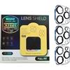 AISHTEC [3 Pezzi Protezione Fotocamera Posteriore Compatibile con iPhone 13 Pro/iPhone 13 Pro Max, Pellicola Fotocamera Pellicola in Vetro Temperato - [Copertura massima] [Anti Graffio]