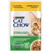 Purina Cat Chow CAT CHOW Sterilised Cibo per gatti con pollo e melanzane in salsa 85