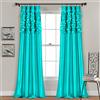 Lush Decor Circle Dream Window Tenda Pannelli Turquoise
