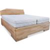 Vivere Zen Letto contenitore artigianale in legno lamellare di faggio - Altea (Struttura Naturale - Misura int. 180x200 (est. 187,4x206,5))