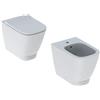 GEBERIT Sanitari filo muro Geberit Smyle vaso rimfree bidet e coprivaso rallentato