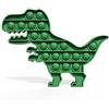 Eastronic Pop It - Bubble Fidget Toy - Gioco Antistress Rilassante per Adulti e Bambini (Forma: Dinosauro, Colore: Verde)