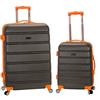 Rockland Melbourne Hardside Espandibile Ruota Trolley Bagaglio, Carbone, Taglia unica, Melbourne Hardside Espandibile Ruota Trolley Bagaglio