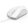 Hama - Mouse con cavo (mouse con 3 tasti per PC, laptop e notebook, adatto per destrimani e mancini, 1000 dpi, sistema operativo: Windows 10/8/7/Vista/XP, MAC OS 10.10 o superiore) bianco