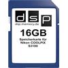 DSP Memory Scheda di memoria da 16 GB per Nikon COOLPIX S3100