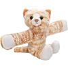 Wild Republic Huggers Gatto soriano arancione, Pupazzo Bracciale, Peluche Per Bambini Con Braccialetto A Scatto, Regalo Per Bambini, Imbottitura Realizzata Partendo Da Bottiglie Riciclate, 20 cm
