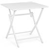 KONTE.DESIGN Tavolo ELIN Pieghevole Bianco 70x70 cm