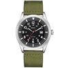 Infantry MDC Orologio da uomo analogico militare al quarzo, orologio da polso tattico esercito per uomo, orologio da lavoro sul campo all'aperto con visualizzazione della data, Verde, Bracciale
