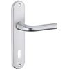 THIRARD - Set di maniglie per porta interna Leto foro chiave, quadrato 7 mm, interasse 165 mm, argento