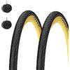 Kenda 2 COPERTONI Bici Corsa 700 X 28 C + CAMERE Pneumatici Nero para Bici City Bike Trekking 28 X 1 5/8 X 1 1/8