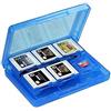 OSTENT Custodia per cartuccia di gioco in memory card da 28 in 1 compatibile con Nintendo 3DS LL / XL - colore blu