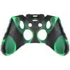 OSTENT Custodia protettiva in silicone colorato morbida compatibile con controller Microsoft Xbox One - colore verde e nero
