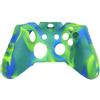 OSTENT Custodia protettiva in silicone colorato morbida compatibile con controller Microsoft Xbox One - colore verde