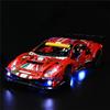 GEAMENT Set di Luci LED Compatibile Con LEGO Ferrari 488 GTE AF Corse #51 - Kit di Illuminazione per Technic 42125 (Modello di mattoncini Non Incluso)