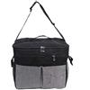 Zerodis Borsa per Pannolini Messenger Mummia, Passeggino Grande Capacità Organizer Appeso Viaggio Portatile Donna Maternità Borse per Pannolini per Mamma e Papà Viaggi All'aperto Shopping Gita(Nero)