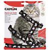 CAMON PARURE GATTO BIG PETTORINA PIU GUINZAGLIO IN NASTRO DI NYLON MOLTO RESISTENTE 15 X 1200 MM DG005/D