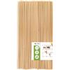 MCE-Commerce Bastoncini in legno di faggio naturale, diametro 4 mm, lunghezza 50 cm, 100 pezzi, per bricolage, modellismo, artigianato fai da te
