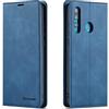 FMPC Tenphone - Custodia protettiva per Huawei P Smart Plus 2019, in pelle sintetica di alta qualità, antiurto, magnetica, a portafoglio, colore: blu