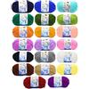 JZK 20 Multicolore 50g Super Morbido Filato di Lana di Cotone, matassine gomitoli Cotone per Uncinetto e Maglia per Indumenti Bambini amigurumi Cappello Sciarpa