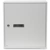 Amig - Cassetta postale delle lettere per interni | Da posizionare su pareti, pareti o porte | Acciaio | Colore: Bianco | Misure: 40x36x10 cm | Bocca: 5 x 31,5 cm