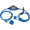 as - Schwabe Contatore elettrico CEE ROCO, conforme MID, contatore di corrente alternata, 5 + 1 cifre analogico, 30 V/16 A/max. 3500 W, IP44 per esterni, nero/blu, 61762
