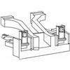 Regiplast 650301 Placca di comando per cassetta WC con vite a flusso 650