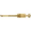 Amig Chiavistello da sovrapporre per porte Mod.3500, Chiavistello di sicurezza dorato per collocare orizzontale o verticale, in ottone lucido, Dimensioni: 200 x 38 mm, Include viti