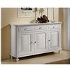 VO design EsteaMobili - MOBILE BASE CREDENZA NAPOLETANA 3 ANTE ARTE POVERA COLORE BIANCO LACCATO - 121104721319 - come foto