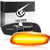 TECTICO indicatori di direzione,freccia auto,Indicatori di direzione laterali ambra 12V SMD con funzione dinamica Compatibile con Citroen C4 Picasso C3 C5 DS4 Peu-geot 308 207 3008 5008,2 pezzi