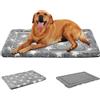 EMPSIGN Materassino Reversibile per Cani Lavabile in Lavatrice,107x71x2,8cm | grigio, lettino animali invernale estivo, leggero compressibile, per gatti e cuccioli, ideale per casa, auto e gabbia