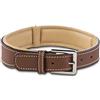 Jack & Russell Premium Dog Collana in pelle per cani Amy Collana in pelle di vera pelle con timbro originale J&R - robusto ed elegante (L - circonferenza del collo 42,5-51,0 cm, Marrone/Beige)