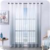 MRTREES Tende per Interni Trasparenti in Voile Sfumate Verticale con Occhielli Tenda Leggera Elegante per Camera da Letto per Finestra e Soggiorno Moderne 2 Pannelli 140x240 CM Grigio Chiaro