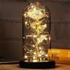 PASDTFB Regalo San Valentino per Lei Rosa Eterna Regalo Donna Compleanno Rose Bella e la Bestia Regali San Valentino Rose Incantate con Luci LED in Cupola Vetro Regalo Amica Mamma Fidanzata Nonna Anniversario