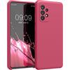 kwmobile Cover per Samsung Galaxy A52 / A52 5G / A52s 5G Custodia - Back Case per Smartphone in Silicone TPU - Protezione Gommata - awesome pink