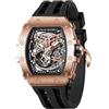 TSAR BOMBA Orologio Uomo Meccanico Automatico Tonneau Design Regalo Uomo con Cassa in Acciaio Inossidabile 316 50M Impermeabile Lusso Militare Sportivo Design Orologio da Polso
