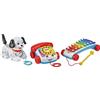 Fisher-Price Set regalo Giocattoli Iconici Trainabili con Telefono Chiacchierone, Piccolo Snoopy e lo Xilofono, per Bambini 12+Mesi, GVF68