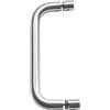 Amig - Maniglia con rosetta per vetri mod. 7 in acciaio inossidabile 18/8 | Presa o manico per porte ribaltabili o staffe di spessore 10-35 mm | Dimensioni: Ø19 x 150 mm | Include viti