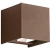 GEA LUCE S.R.L. ZORA marrone 10W LED IP65 biemissione - GES1025