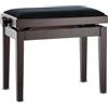 GEWA panca per pianoforte Deluxe, legno massiccio, regolabile in altezza, palissandro opaco
