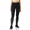 Macron Run FOHEN FCA Ela Long Pant Light Stretch Wmn Blk/DGRY, Leggins Donna, Nero, XS