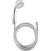 Cornat Amarela TECB3433 - Set doccia con doccetta, diametro 67 mm, 1 getto, inserto anticalcare e risparmio idrico, tubo flessibile da 150 cm, soffione per doccia e vasca da bagno
