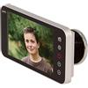 Amig - Spioncino digitale per porta | Schermo LCD TFT DWR 4.0 HD da 4 | Angolo di visione: 160° | Immagini nitide | Colore: Argento