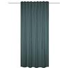 HOMEbasics 085425-2801 - Tenda termica Wolly in ciniglia con banda combinata, 160 x 135 cm, colore: petrolio